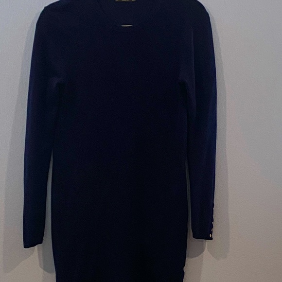 Zara | Dresses | Knit Navy Zara Sweater Dress | Poshmark